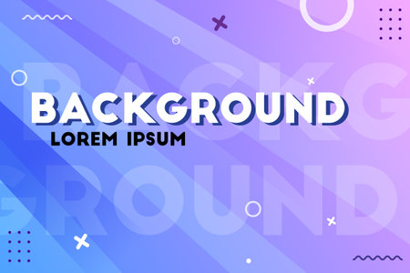 Colorful geometric background vector design. Abstract composition with shapes. Futuristic background for presentation design. Suit for business, corporate, institution, party, festive, seminar, and talksのイラスト素材