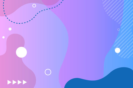 Colorful geometric background vector design. Abstract composition with shapes. Futuristic background for presentation design. Suit for business, corporate, institution, party, festive, seminar, and talksのイラスト素材