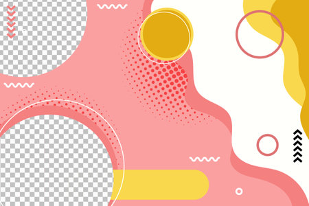 Creative abstract design decorated background Simple Modern Covers Template Design Minimal Geometric HalftoneÂ For use in Presentation, Flyer and Leaflet, Cards, Landing, Website Design. Vector illustration.のイラスト素材