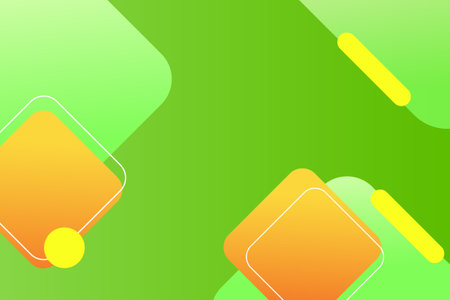 Modern graphic element with memphis style geometric shapes. Gradient Dynamic abstract composition Vector illustration. Design element for web banners, posters, lines, colorful, gradation, business.のイラスト素材