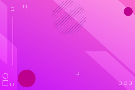 Modern graphic element with memphis style geometric shapes. Gradient Dynamic abstract composition Vector illustration. Design element for web banners, posters, lines, colorful, gradation, business.のイラスト素材