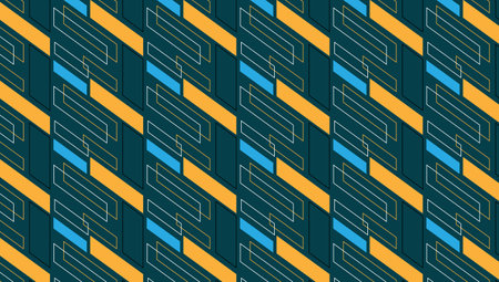 Seamless Geometric striped Vector Pattern Dark color hipster style. Pattern suitable for posters,...