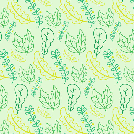 Beautiful romantic flower collection Seamless floral pattern background Vector Pattern Bright color Pattern suitable for posters, postcards, fabric or wrapping paperのイラスト素材