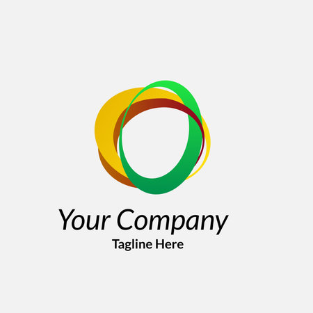 company logo icon element template letter O circle circle swoosh circleのイラスト素材