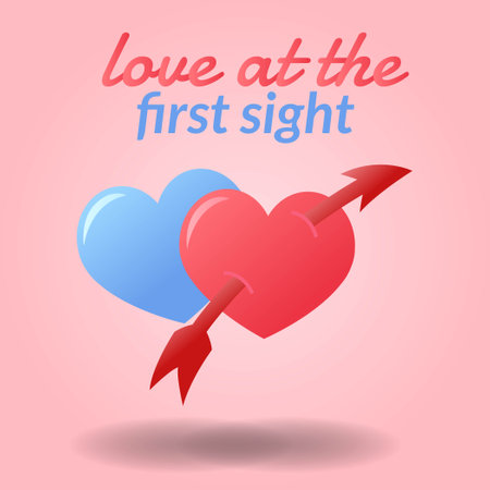 love is in the air - valentine's day greeting cardのイラスト素材
