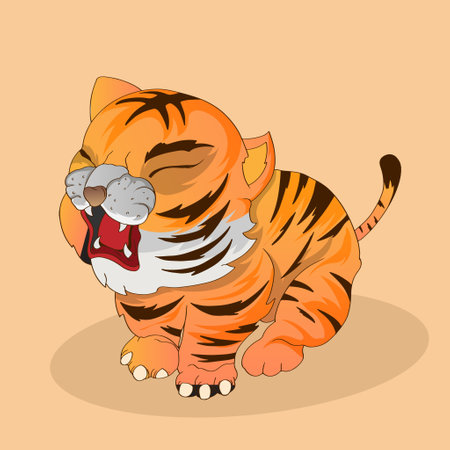 Tiger Beast Head with Stay Wild object collection with leopard,tiger. illustration for icon,logo,sticker,printableのイラスト素材