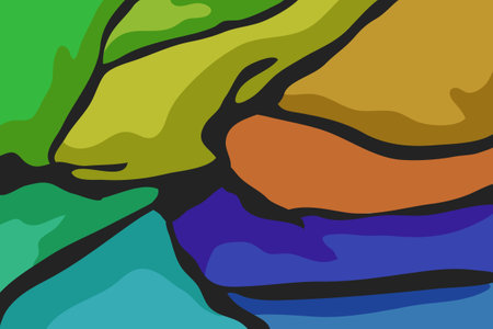 Liquid abstract marble painting background print splatter texture Repeat Modern Wave Wallpaper.のイラスト素材