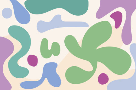 Abstract horizontal background with colorful waves. Trendy vector illustration in style retro 60s, 70s. Pastel colorsのイラスト素材
