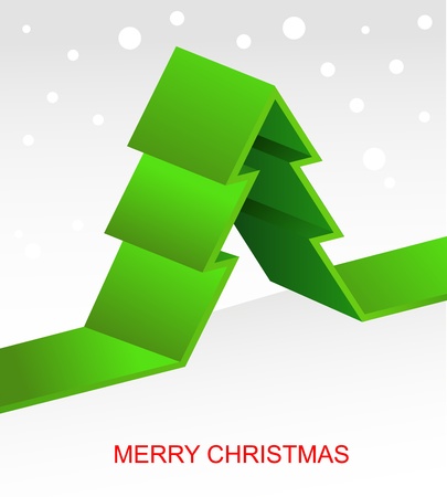 Xmas background with pixel Christmas treeのイラスト素材