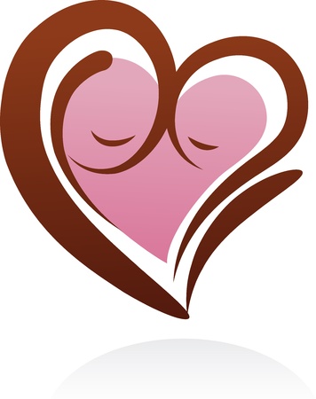 motherhood icon and elementのイラスト素材