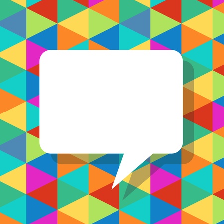 colorful abstract template with speech bubblesのイラスト素材