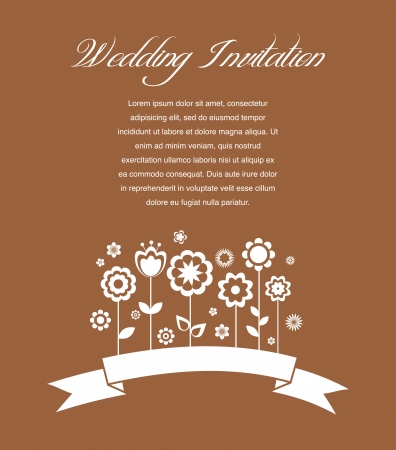 Greeting card, invitation, wedding or announcementのイラスト素材