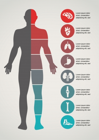 Ilustración de Medical and healthcare background - Imagen libre de derechos