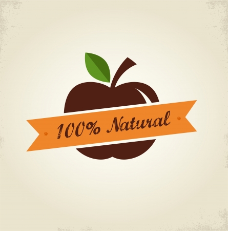 Organic food label, tag and graphi elementのイラスト素材