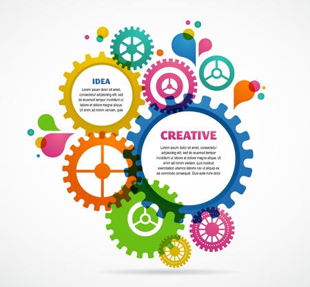 Industrial abstract colorful background designのイラスト素材