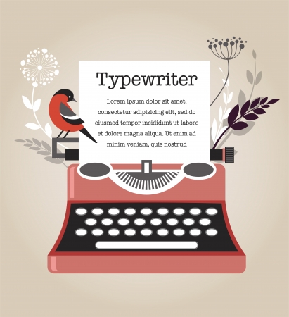Vintage Typewriterのイラスト素材
