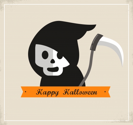 Happy Halloween background and greeting cardの写真素材