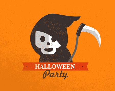 Halloween cute poster  Vector illustrationのイラスト素材