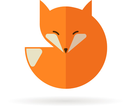 Fox icon, illustration and elementのイラスト素材