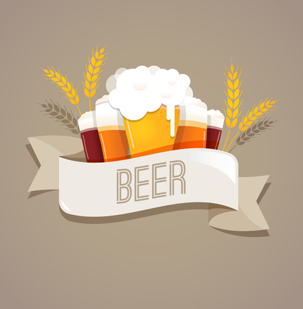 Beer festival, October fest. poster, Menu and backgroundのイラスト素材