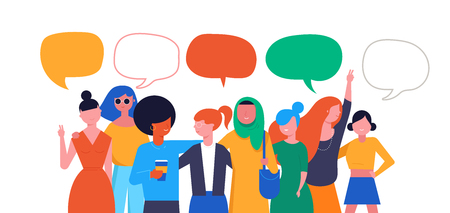 International Women s Day. Vector illustration, card, poster, flyer and banner templateのイラスト素材