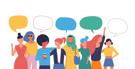 International Women s Day. Vector illustration, card, poster, flyer and banner templateのイラスト素材