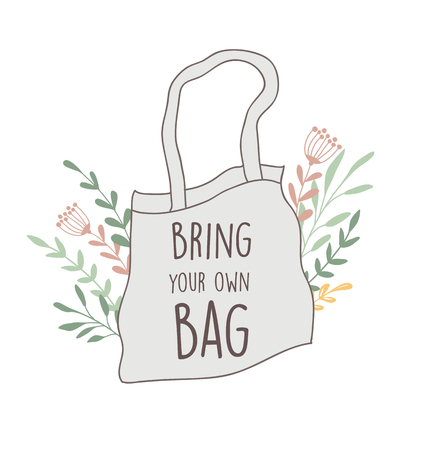 Zero Waste, environmental, go green concept design. Vector illustration templateのイラスト素材