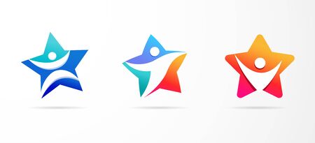 Star, fitness, sport, excellence, learning and design icons . Vector design