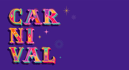 Colorful carnival banner backgroundのイラスト素材