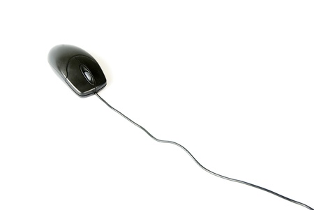 Computer mouse isolated on a white backgroundの写真素材