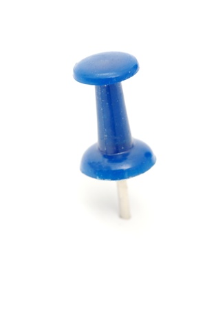 close up of a pushpin on white background の写真素材