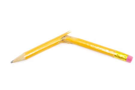 pencil isolated on white backgroundの写真素材