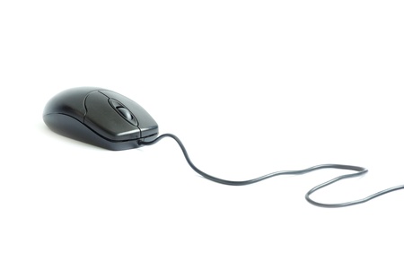 computer mouse isolated on a white backgroundの写真素材