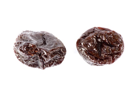Prunes on white backgroundの写真素材