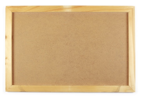 notice board on a white