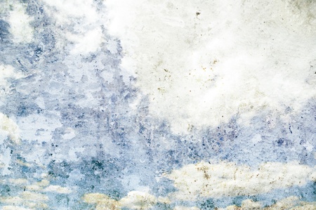 grunge image of blue sky with clouds
