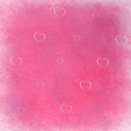 red valentines background with heartsの写真素材