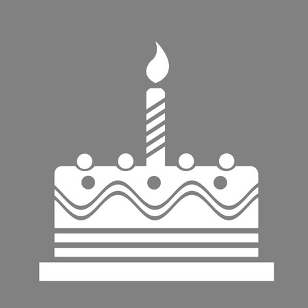 Birthday cake web iconの写真素材