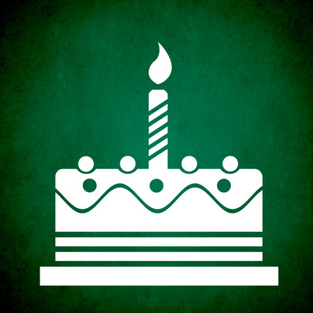 Birthday cake web iconの写真素材