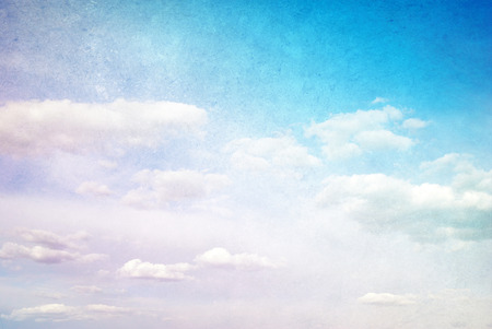White clouds in blue skyの写真素材