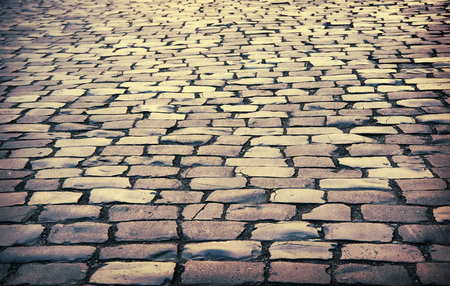 cobbled road as backgroundの写真素材