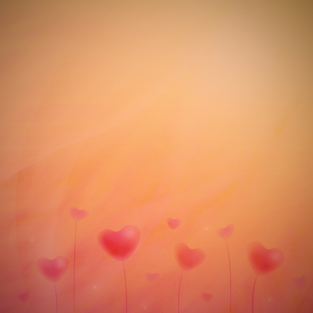 Abstract Background Hearts for Valentines Day Background Designの写真素材