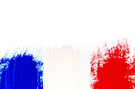 Brushstroke Flag of Franceの写真素材
