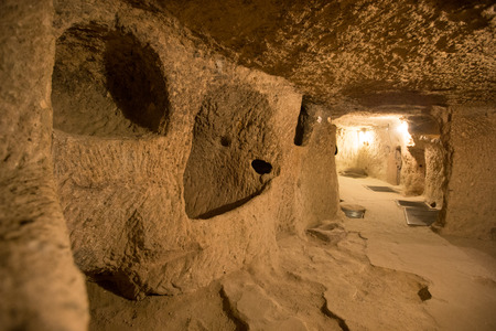 Kaymakli Underground City, Nevsehir, Turkeyの写真素材