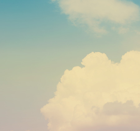 White clouds in blue sky