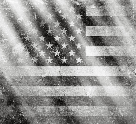 Grunge USA Flagの写真素材