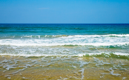 Beautiful sky and blue seaの写真素材