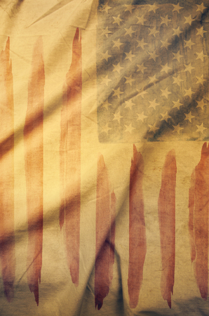 Grunge USA Flagの写真素材