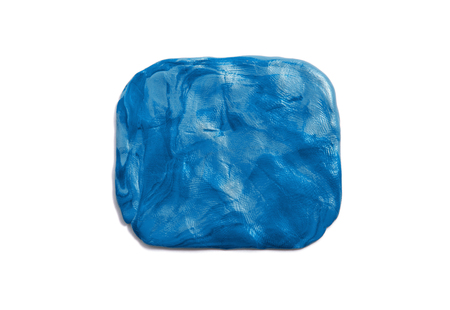 plasticine texture isolated on white backgroundの写真素材