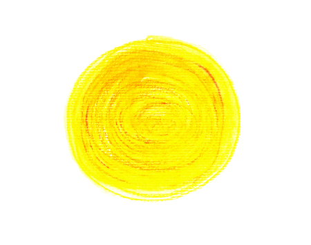 Yellow Abstract Circle Stroke.の写真素材